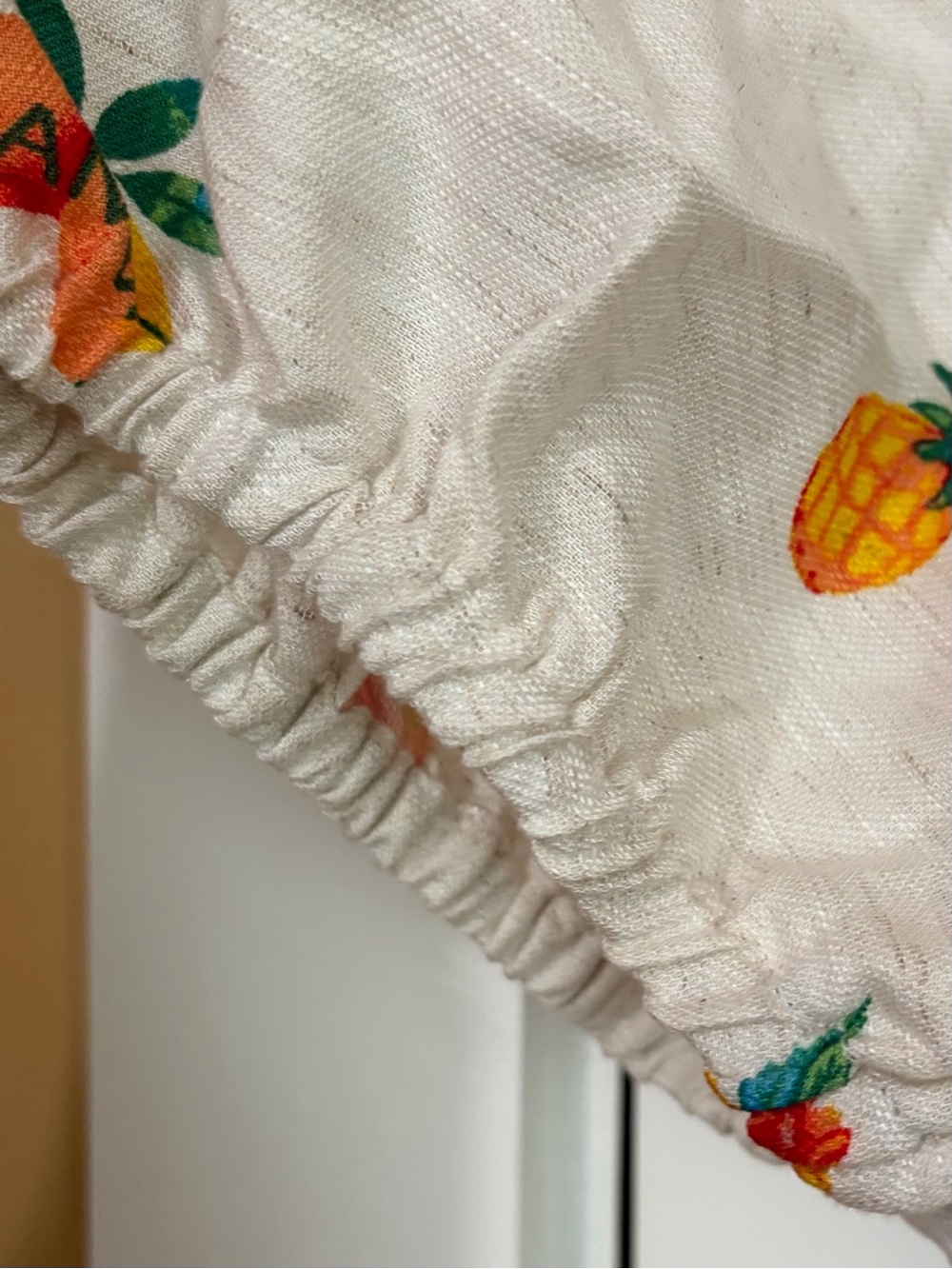 Jane and Delancey Cream Tiered Midi Dress with Colorful Fruit & Nautical Print - Picture 6 of 9